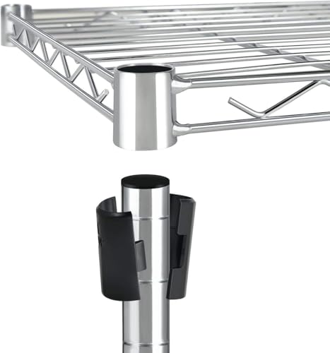 Heavy Duty 5-Shelf Storage Shelving Unit, 1250lbs Loading Capacity, Black D6828