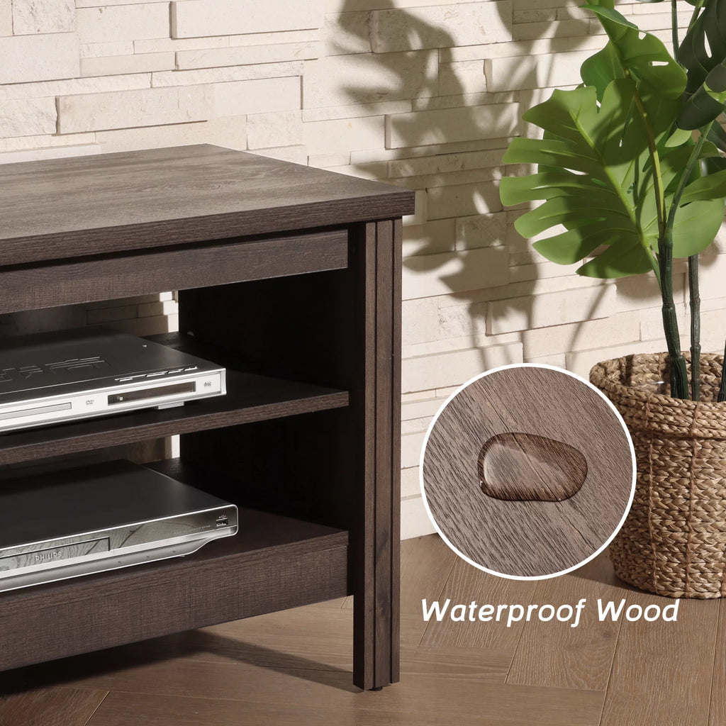 70 Inch Espresso Farmhouse TV Stand D615
