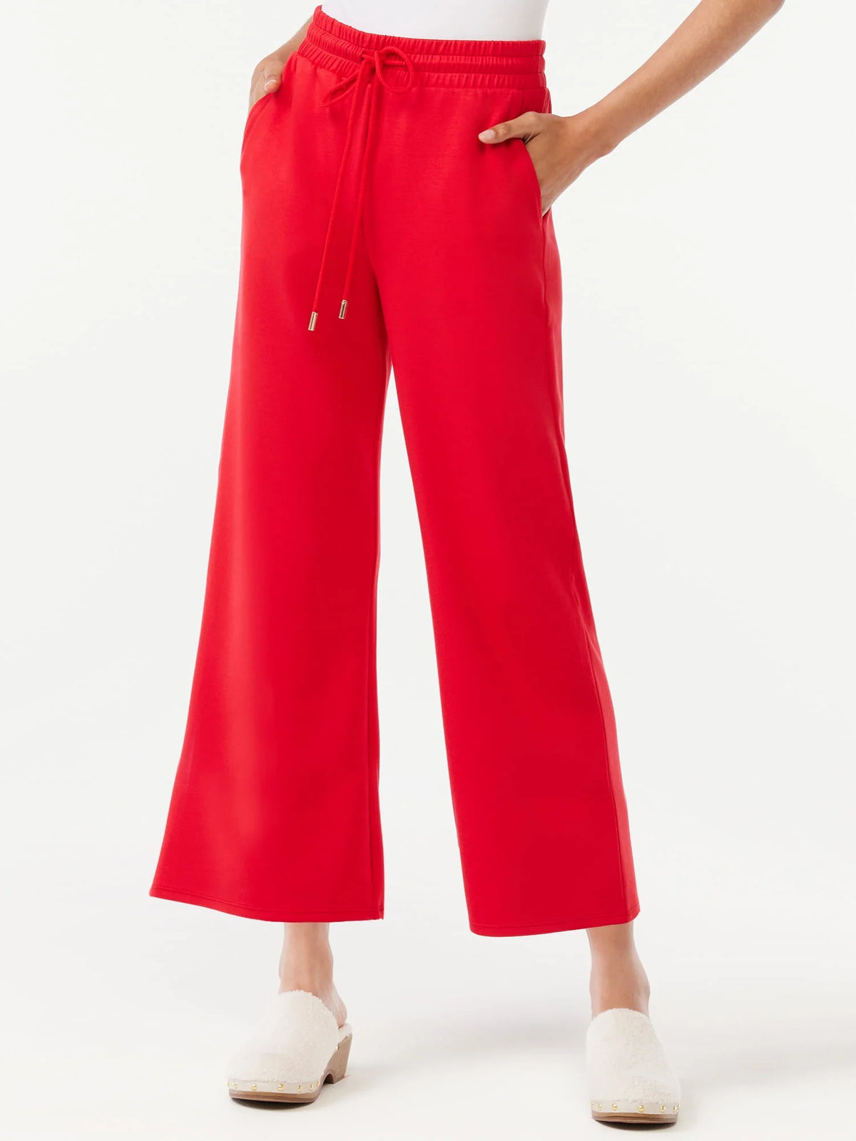 Women's Cropped Scuba Lounge Pants Q799549