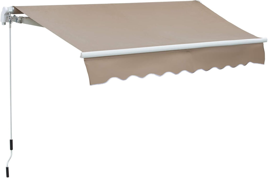 Black Manual Retractable Patio Awning D2767