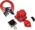 8-Cylinder Male Cap 65K Volt HEI Distributor Tune Up Kit 8.0mm Silicone Spark Plug Wires Red Pack of 2 B4771