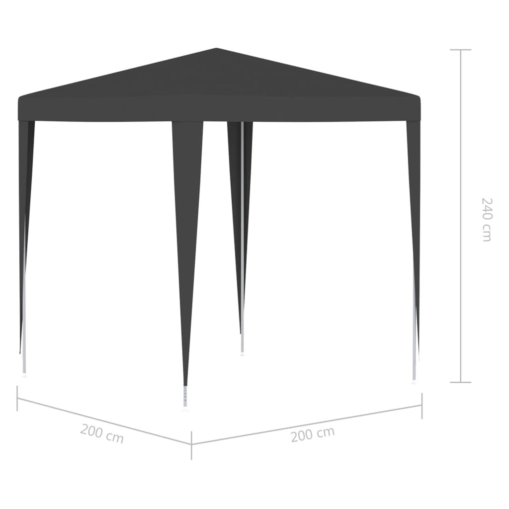 Party Tent 6.6'x6.6' Anthracite A5869