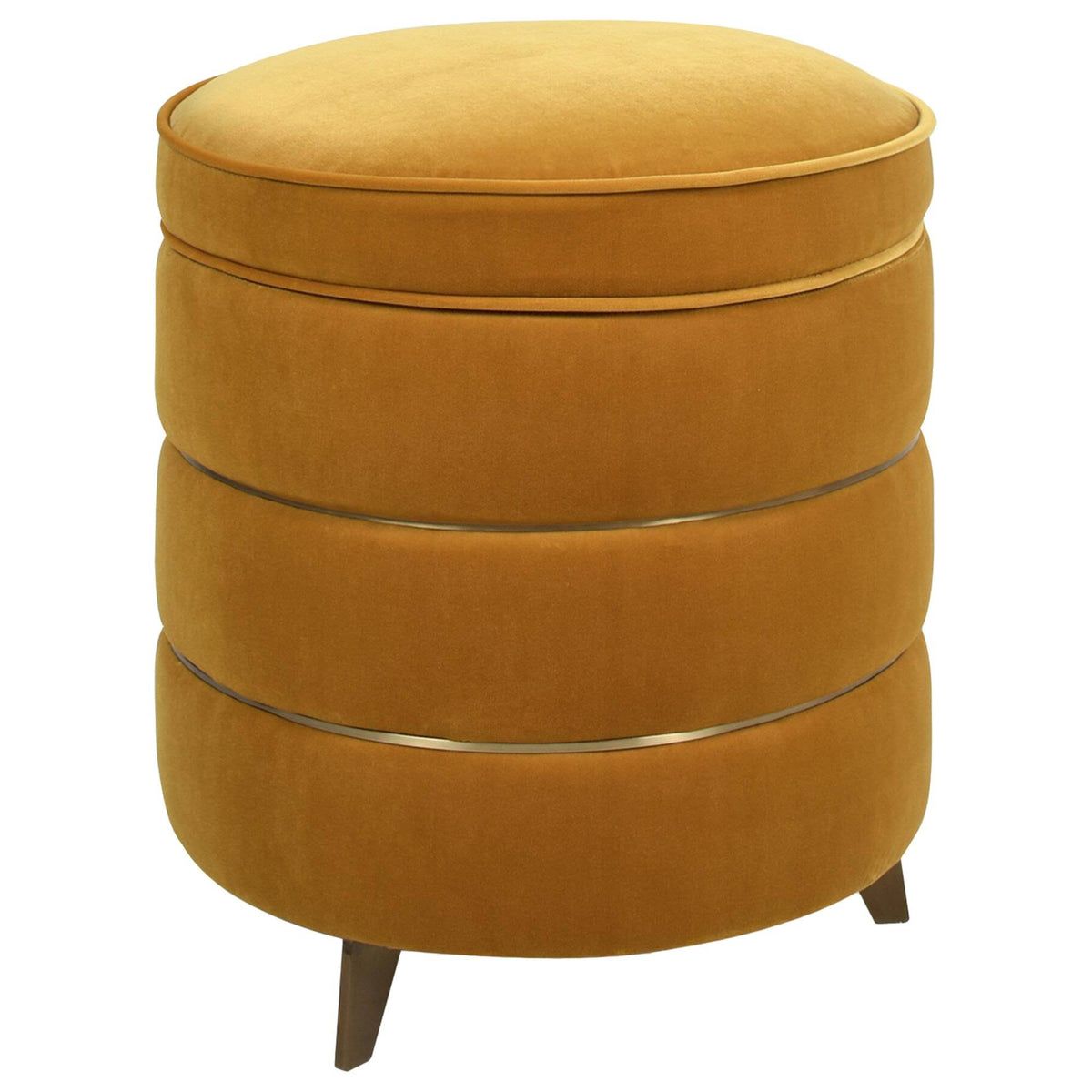 Round Accent Storage Ottoman P722