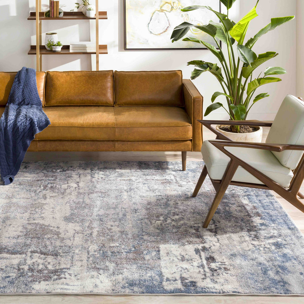 7x7 Teal Square Area Rug O262803