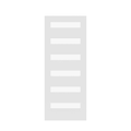 6 Lite Wood Satin Glass Primed Solid Core MDF Interior Door Slab A3562