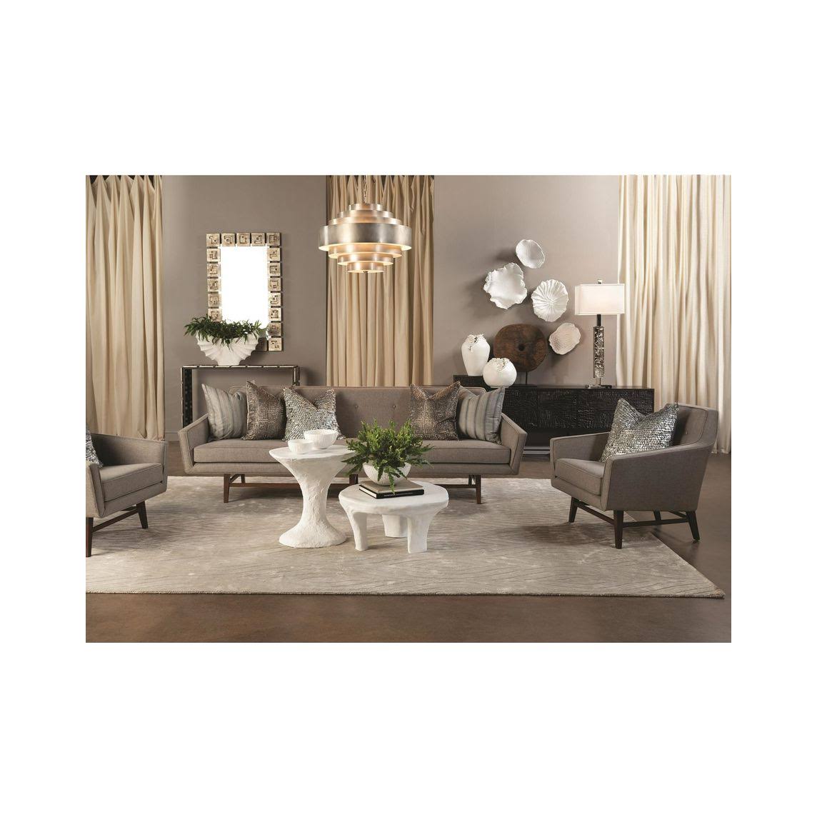 White Curled Wall Decor T887